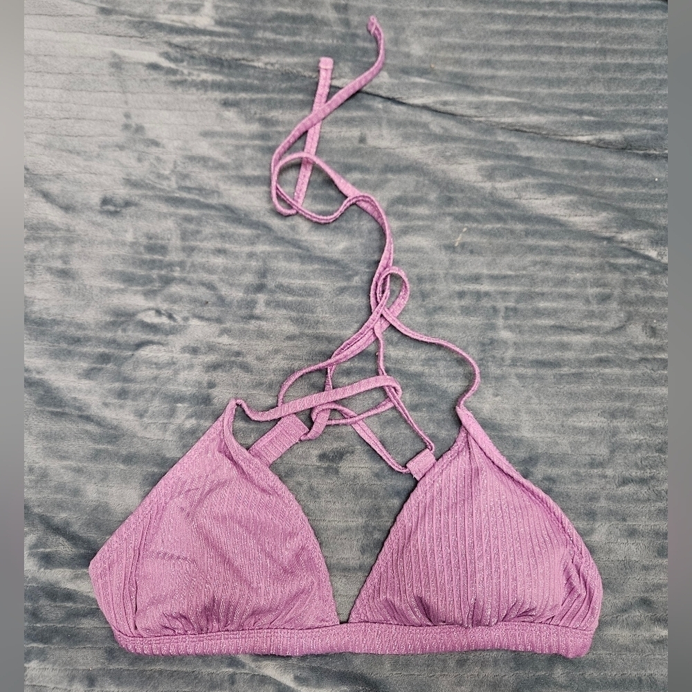 Purple Glitter Bikini Top!